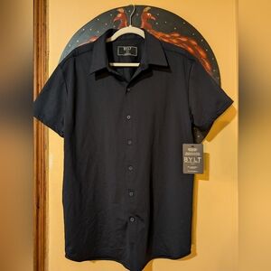 Men's Classic Navy Button Down Shirt